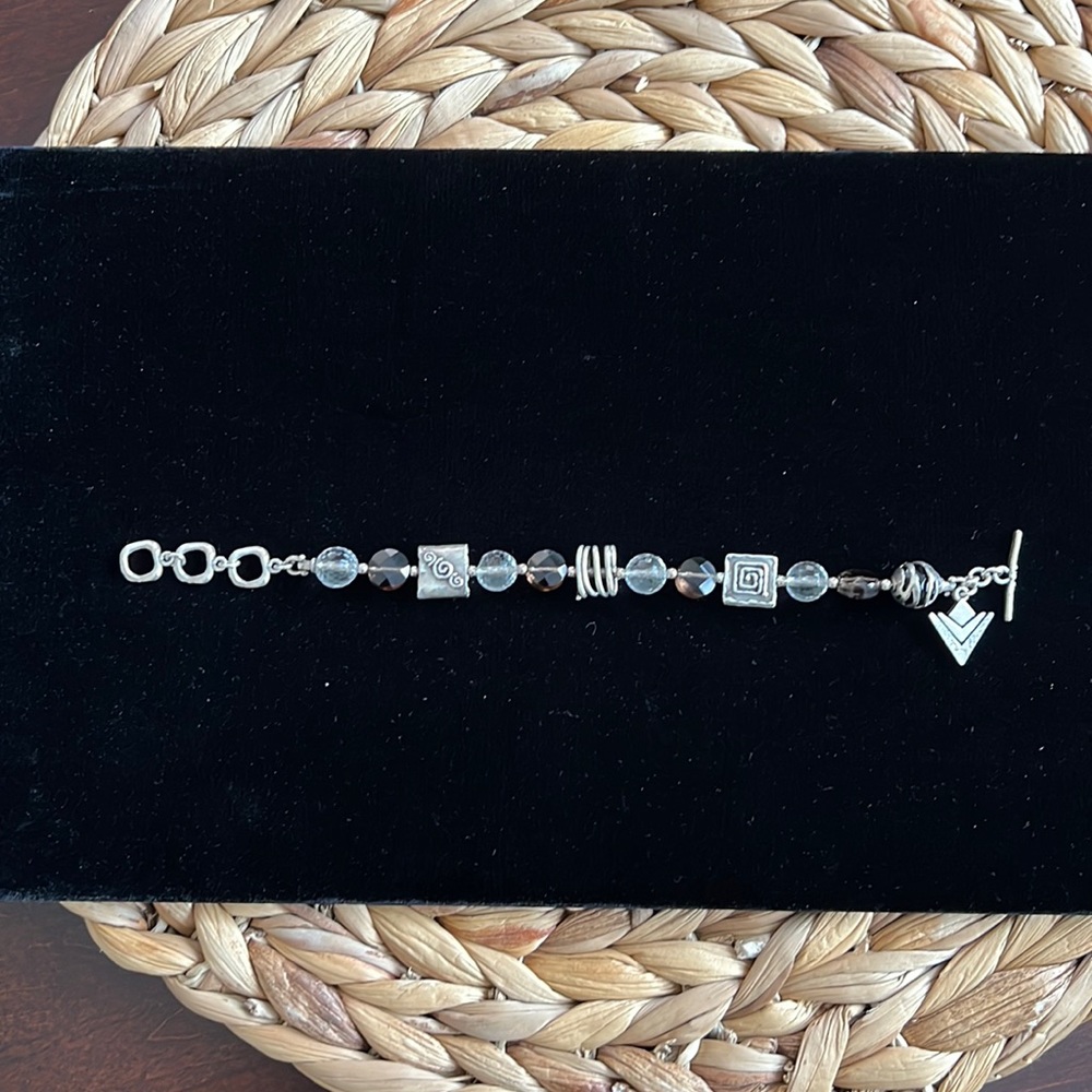 SILPADA CRYSTAL + QUARTZ + SMOKEY TOPAZ BRACELET